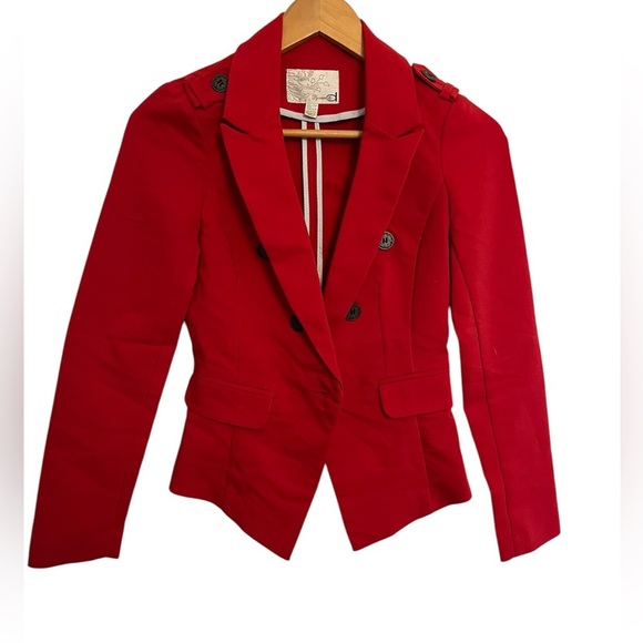 Dynamite Red Double-Breasted Women's Blazer size XS - Picture 1 of 5